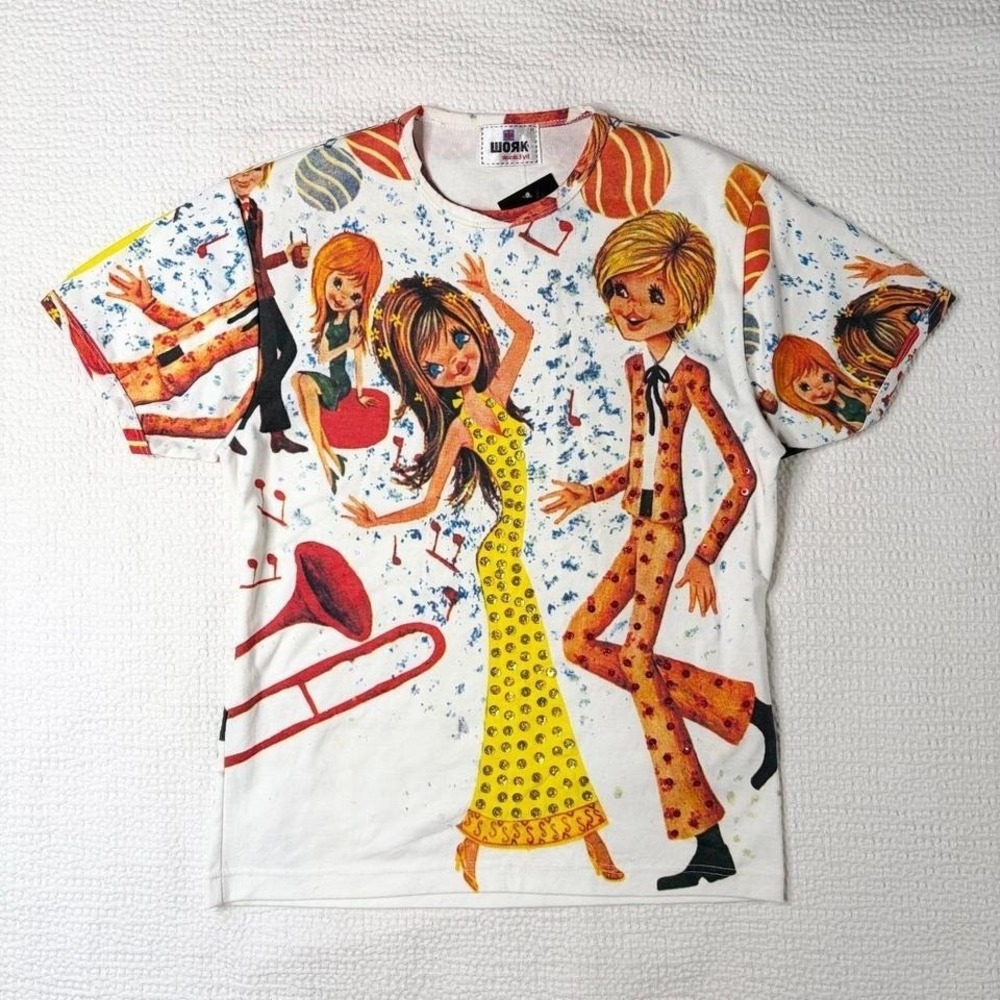 RARE Work by Eaksak graphic beaded tee